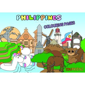 Places of Interest Philippines Colouring Pages - Digital Printable