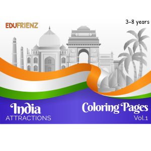 Places of Interest India Colouring Pages (Vol 1) - Digital Printable