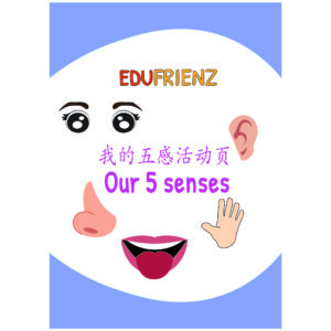 5 Senses Chinese Worksheets