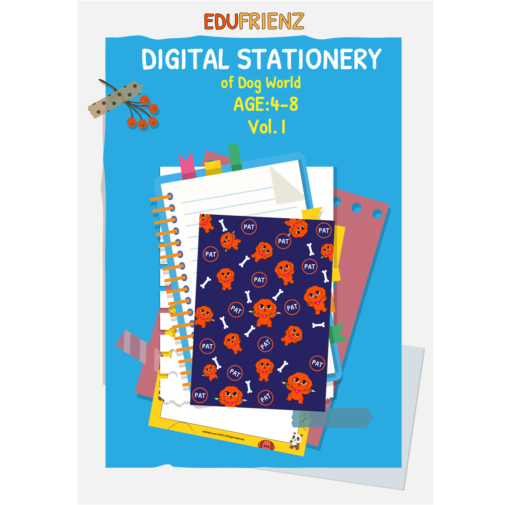 Children Stationery Worksheets - Digital Stationery Dog Volume 1 ...