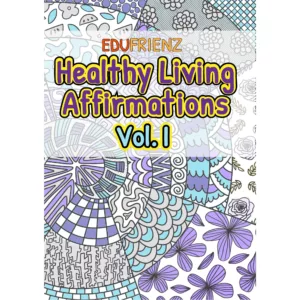 printable mandala coloring pages Healthy Living Affirmations Vol 1 Digital Printable