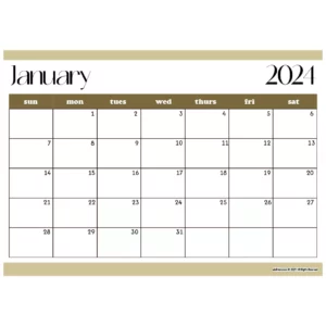 Calendar Year 2024